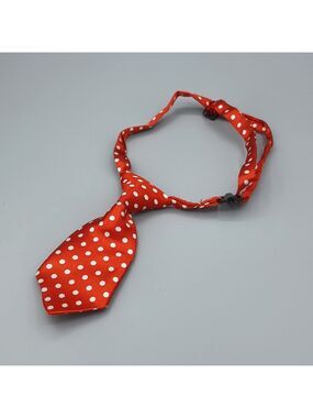 Pet Fashion Tie Red Polka Dot OS Adjustable Professional Dog Cat